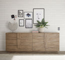 Madia Design Moderno 2 Ante 3 Cassetti Jupiter 241x44x90 cm Noce Mercure