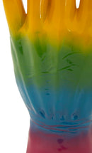 Decorazione Mano Rainbow Ok 16x10,5x36 cm in Resina Multicolor      
