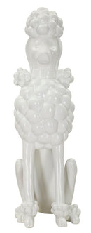 Decorazione Barboncino White 20x26x61 cm in Resina Bianco      