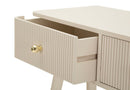 Console Shy 108x30x77 cm in Pino e MDF e Ferro      