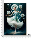 Dipinto su Tela Laccato Dancing con Cornice 72x4x102 cm in Pino e Tela e Plastica      