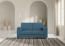 Divano 2 Posti 148x85x85 cm Marrak in Tessuto Avio