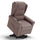 Poltrona Alzapersona Elettrica 2 motori 78x75x110 cm in Tessuto Houston Detroit Fango