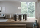 Consolle Allungabile 78-299x47x80 cm in Nobilitato Grigio