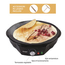 Crepiera Elettrica Antiaderente 1200W Kooper Goody Nera