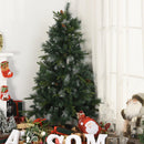 Albero di Natale Artificiale Innevato 150 cm 770 Rami con Pigne  Pino Verde