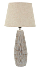 Lampada da Tavolo Resina Hanoi Ø35x69,5 cm in Resina e Ferro e Tessuto Multicolor      