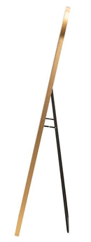 Specchio da Terra LED Simple Arco 50x3x160 cm in Alluminio e Specchio Oro      