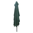 Ombrellone da Giardino Cuba 3x2 m Copertura in Poliestere Struttura in Acciaio Verde      