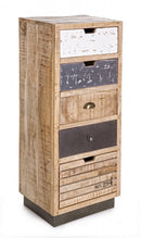 Cassettiera 5 Cassetti Tudor in Legno