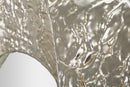 Specchio Argelux Ovale 87,5x6,5x128 cm in Ferro e Specchio e MDF Argento      
