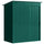 Casetta da Giardino 159x106x181 cm con Prese d'Aria e Porta Scorrevole in Metallo Verde
