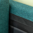 Divano 3 Posti 229x88x88 cm in Tessuto Verde