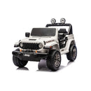 Macchina Elettrica per Bambini Jeep Wrangler Rubicon 12V con Telecomando Bianco   
