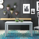 Tavolo allungabile Elindo 160/200/240x90 cm bianco frassinato