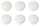 Set 6 Piatti Piani Ø25,5 cm in Porcellana Allluminica Kaleidos Aluxina Miami Bianchi