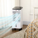 Raffrescatore Evaporativo 3 in 1 Ventilatore Umidificatore con Ghiaccio e Deumidificatore Bianco      