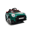 Macchina Elettrica per Bambini Licenza Ufficiale Mini Cooper S Cabrio 12V Sedili in Pelle e Telecomando Verde