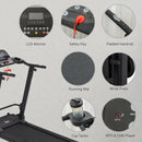 Tapis Roulant Motorizzato Pieghevole 14Km/h 750W 5 Programmi Nero