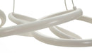 Lampadario LED Glovy Bianco Ø55x120 cm in Alluminio e Ferro e PVC Bianco      