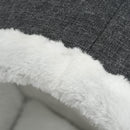 Amaca per Gatti 48x35x35 cm da Termosifone o Finestra Grigio e Bianco