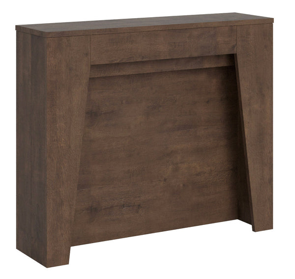 Consolle Allungabile 90x25/211 cm Pannelli in Nobilitato Anea Noce sconto