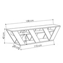 Mobile TV Moderno 1 Ripiano 158x30x40 cm in MDF Ralla Antracite