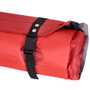 Materassino Gonfiabile da Campeggio con Cuscino PVC Rosso 191x63x5 cm 
