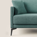 Divano 2 Posti 160x94x90 cm in Tessuto Verde Acqua