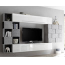 Parete attrezzata SanDiego bianco beton