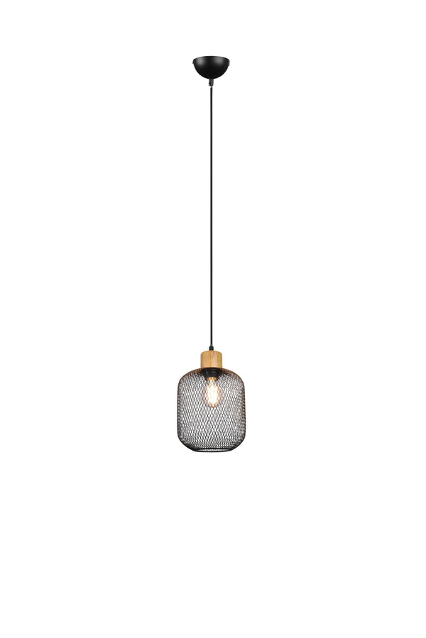 Lampada a Sospensione da Interno in Metallo Nero Opaco sconto