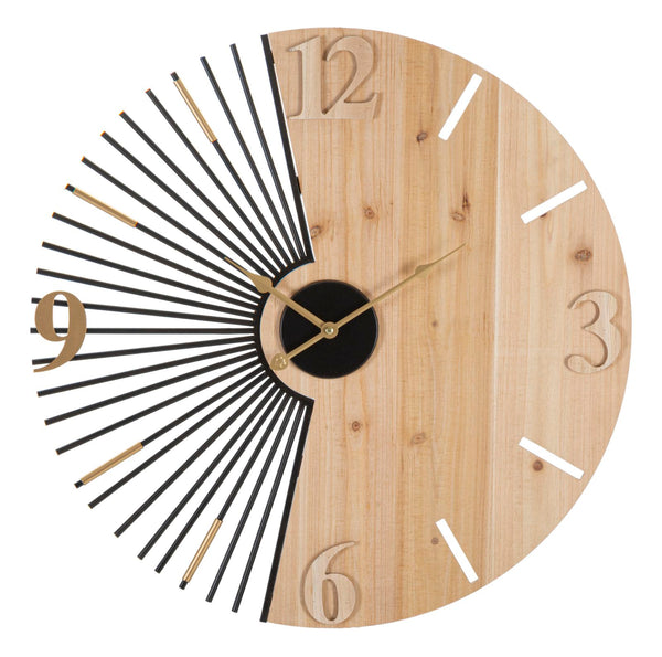sconto Orologio da Muro Wordy 60x3,5x60 cm in Ferro e MDF Multicolor