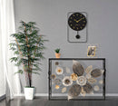 Console Glam Dark 111,8x41,9x80 cm in Ferro e MDF e Specchio Multicolor      
