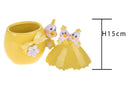 Set 2 Uova in Ceramica con Coperchio Larghezza 11 cm