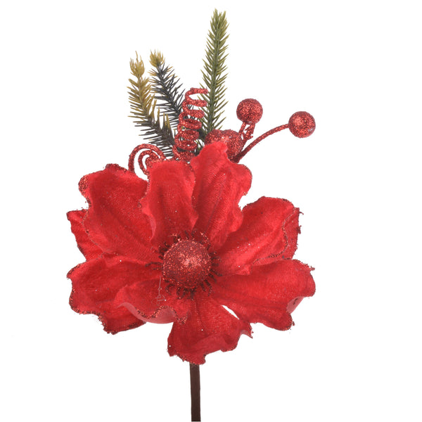 Set 12 Pick con Magnolia H21 cm Rosso prezzo
