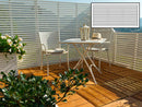 Pannello Frangivista da Giardino 180x87H cm Delux in Legno Laccato Bianco