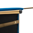 Set 4 Sedie in Metallo e Poliestere  Blu