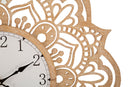 Orologio da Muro Carving Ø 60x4,5 cm in Rattan