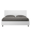 Letto Matrimoniale con Alzata Comoda Testata Dritta New Egos Bianco Frassino Varie Misure