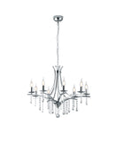 Lampadario da Interno  E14 in Metallo Cromo