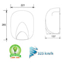 Asciugamani Elettrico con Fotocellula 1100W Vama Ecoflow ABS 1100 HOT Bianco