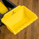 Escavatore A Pedali per Bambini con Ruspa e Rimorchio Giallo   