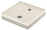 Base Portaciottolo per Fontane 40x40x8 cm in Metallo con Base in Cemento Belfer 42/BSE/10 Avorio