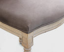Sedia Constance 48x46x96 h cm in Velluto Tortora