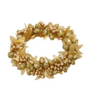 Set 6 Giro Candela con Bacche Ø10 cm Oro