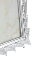 Cornice Leavy Silver 27x2x32,3 cm in Resina e Vetro Argento      