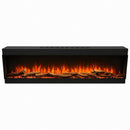 Camino Elettrico da Incasso a Parete Frontale 150x18x46 cm Detroit LED RGB e APP  