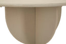 Tavolinetto Dune Ø45x58 cm in Ferro Crema      