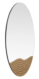 Specchio da Muro Lines 50x1,5x80 cm in MDF e Specchio Multicolor      