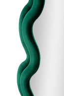 Specchio da Muro Monica Verde 58x4x160 cm in MDF e Poliestere e Specchio Verde      